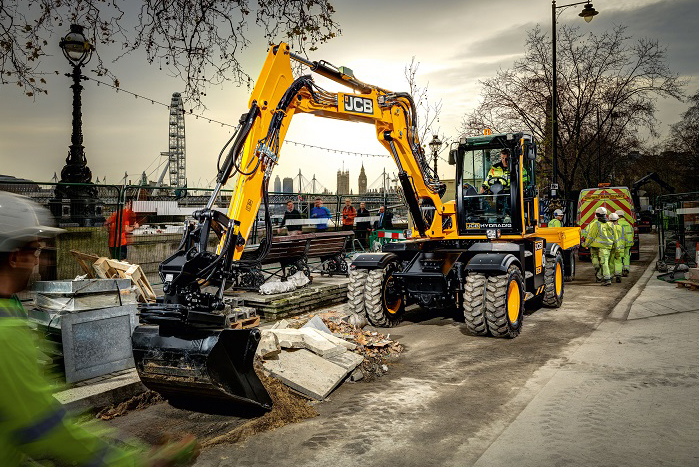 JCB Wheeled Excavators Hydradig for Construction and Earthmoving
